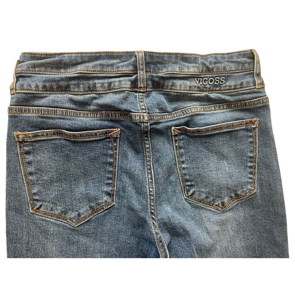 Vigoss Women's Ace High Rise Skinny Jeans Double Button 29 x 28 Medium Wash - Picture 3 of 8